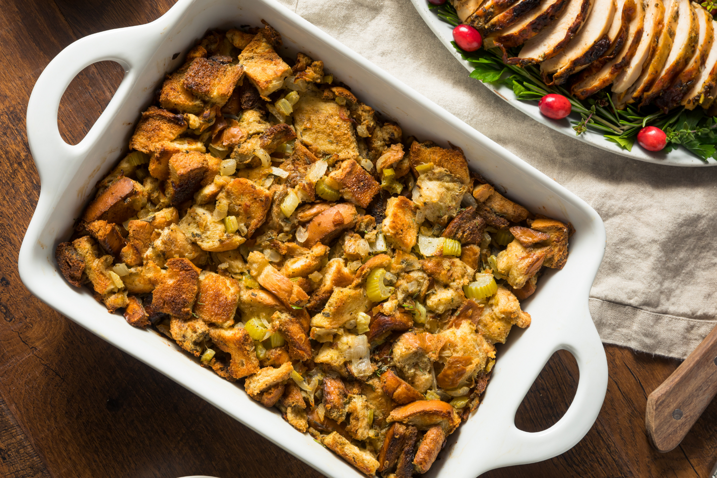 Sausage Stuffing Recipe Card